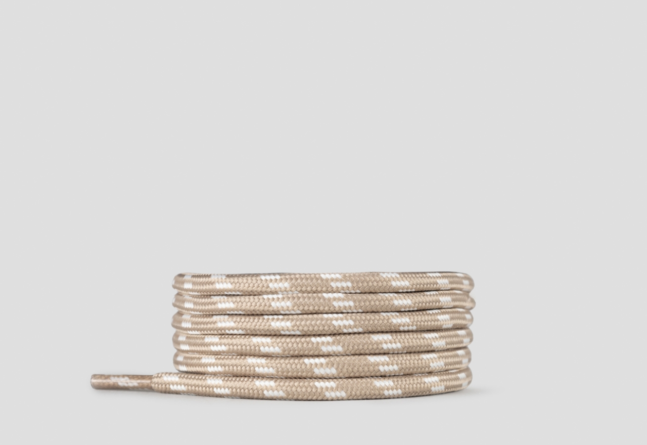 Sneakers Alexander Smith laccio rotondo nude con tratteggio bianco da donna - 1