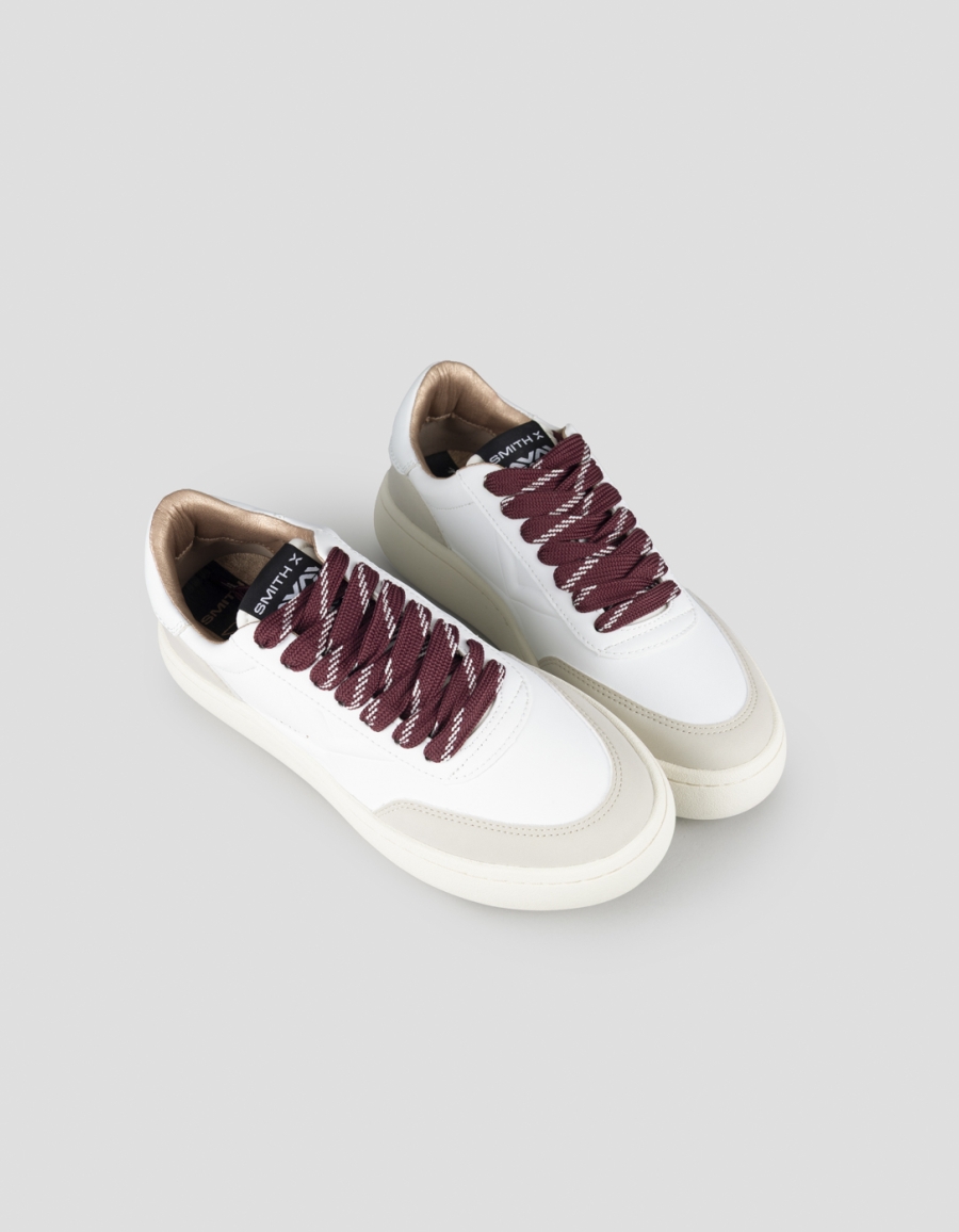 Sneakers Alexander Smith ocean donna in bianco e dettagli avorio - 2