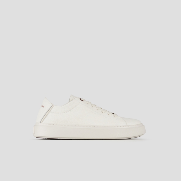 Sneakers Alexander Smith london uomo decostruita in pelle bottalata beige e suola in tinta - 1