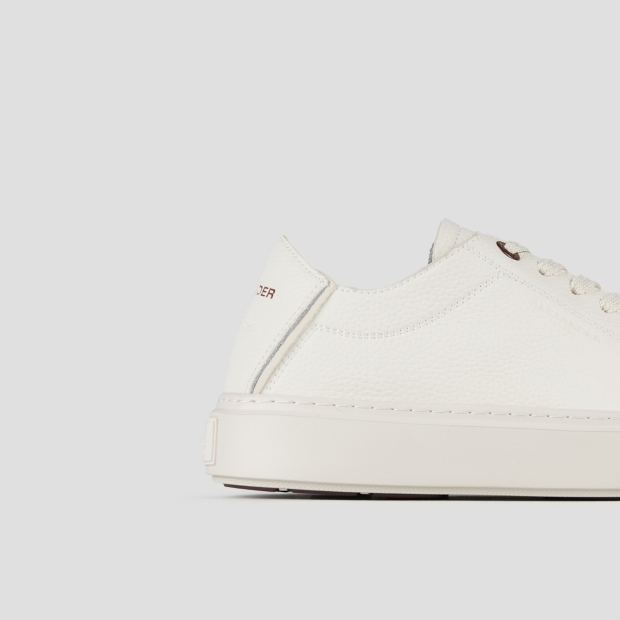 Sneakers Alexander Smith london uomo decostruita in pelle bottalata beige e suola in tinta - 3