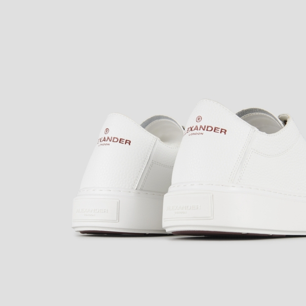 Sneakers Alexander Smith london uomo decostruita in pelle bottalata bianca - 5