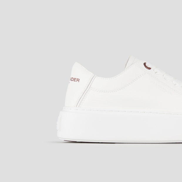 Sneakers Alexander Smith london donna decostruita in nappa bianca - 3