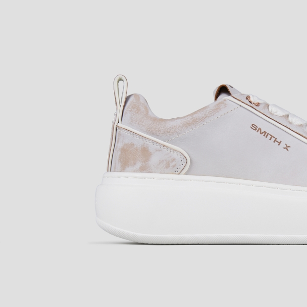 Sneakers Alexander Smith stone donna in sbiancato beige e bianco - 3