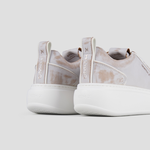 Sneakers Alexander Smith stone donna in sbiancato beige e bianco - 5