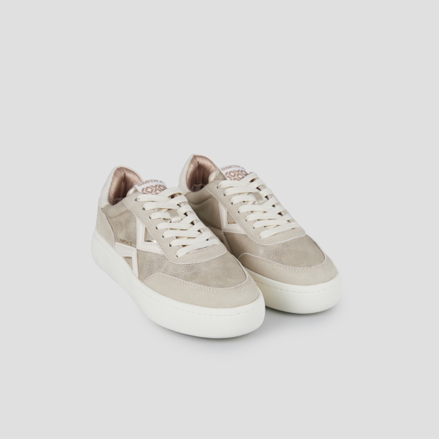 Sneakers Alexander Smith ocean donna in laminato polveroso oro - 4