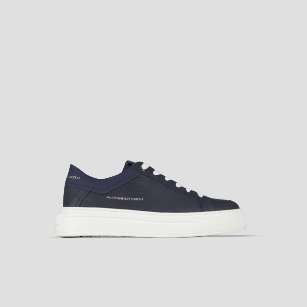Sneakers Alexander Smith regent uomo in pelle di capra e camoscio blu - 1