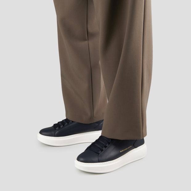 Sneakers Alexander Smith wembley uomo alta frequenza in nappa blu - 2