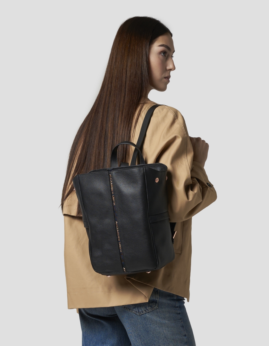 Sneakers Alexander Smith daisy zaino in pelle bottalata nera - 2