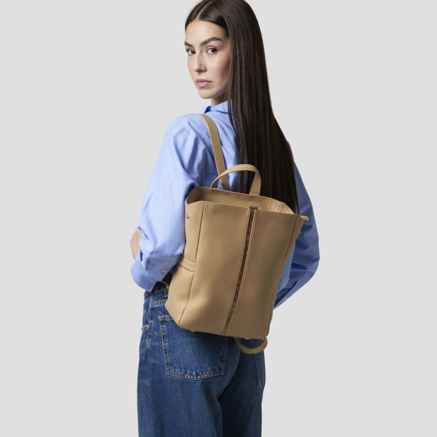 Sneakers Alexander Smith daisy zaino in pelle bottalata beige - 2