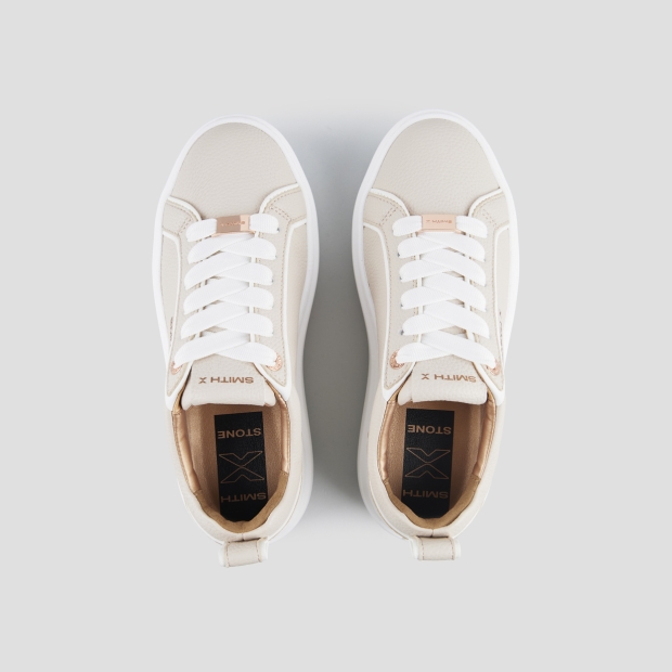 Sneakers Alexander Smith stone donna in bottalato beige - 6