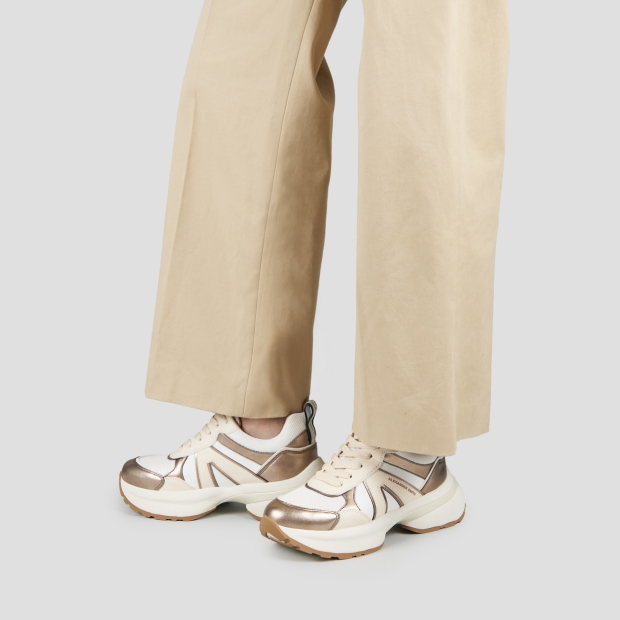 Sneakers Alexander Smith victoria donna in pelle e mesh con dettagli laminati rame - 2