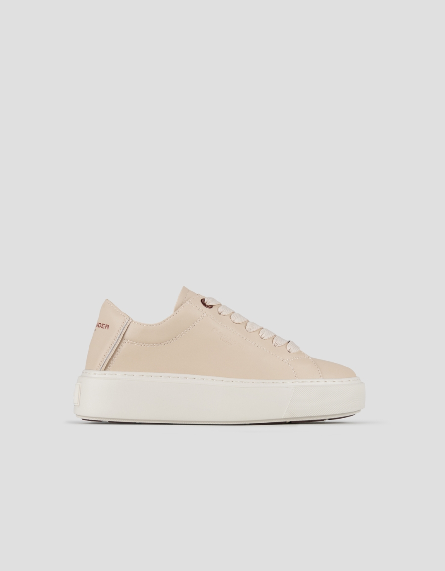 Sneakers Alexander Smith london donna decostruita in nappa beige - 1
