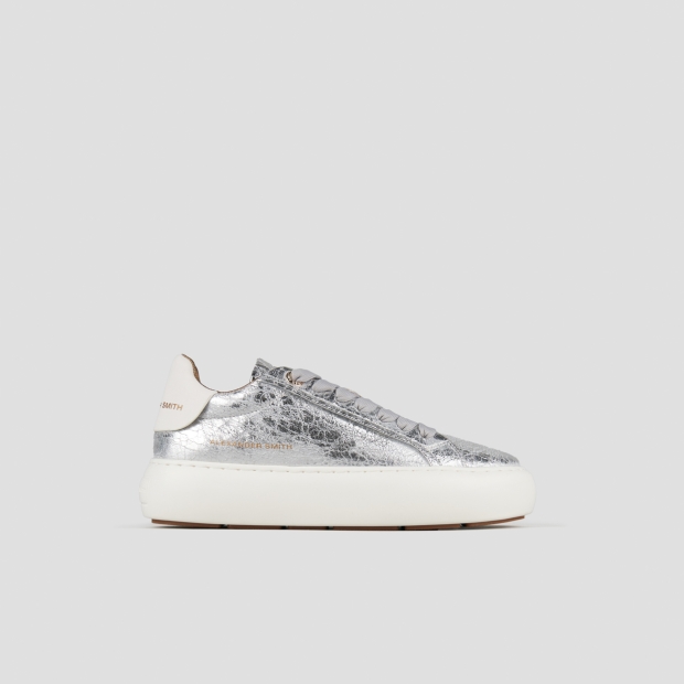 Sneakers Alexander Smith soho donna in laminato stropicciato argento - 1