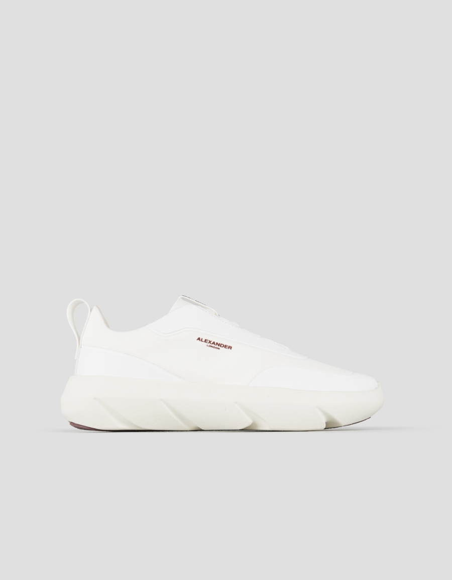 Sneakers Alexander Smith eclipse uomo in nylon rip-stop e gommato bianco - 1