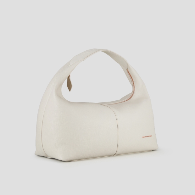 Sneakers Alexander Smith chloe medium borsa a spalla in pelle bottalata avorio - 3