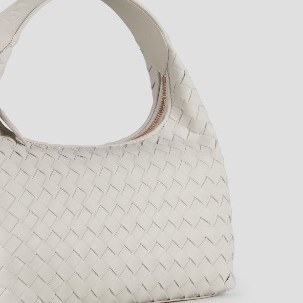 Sneakers Alexander Smith chloe small borsa a spalla in pelle intrecciata bianca - 5