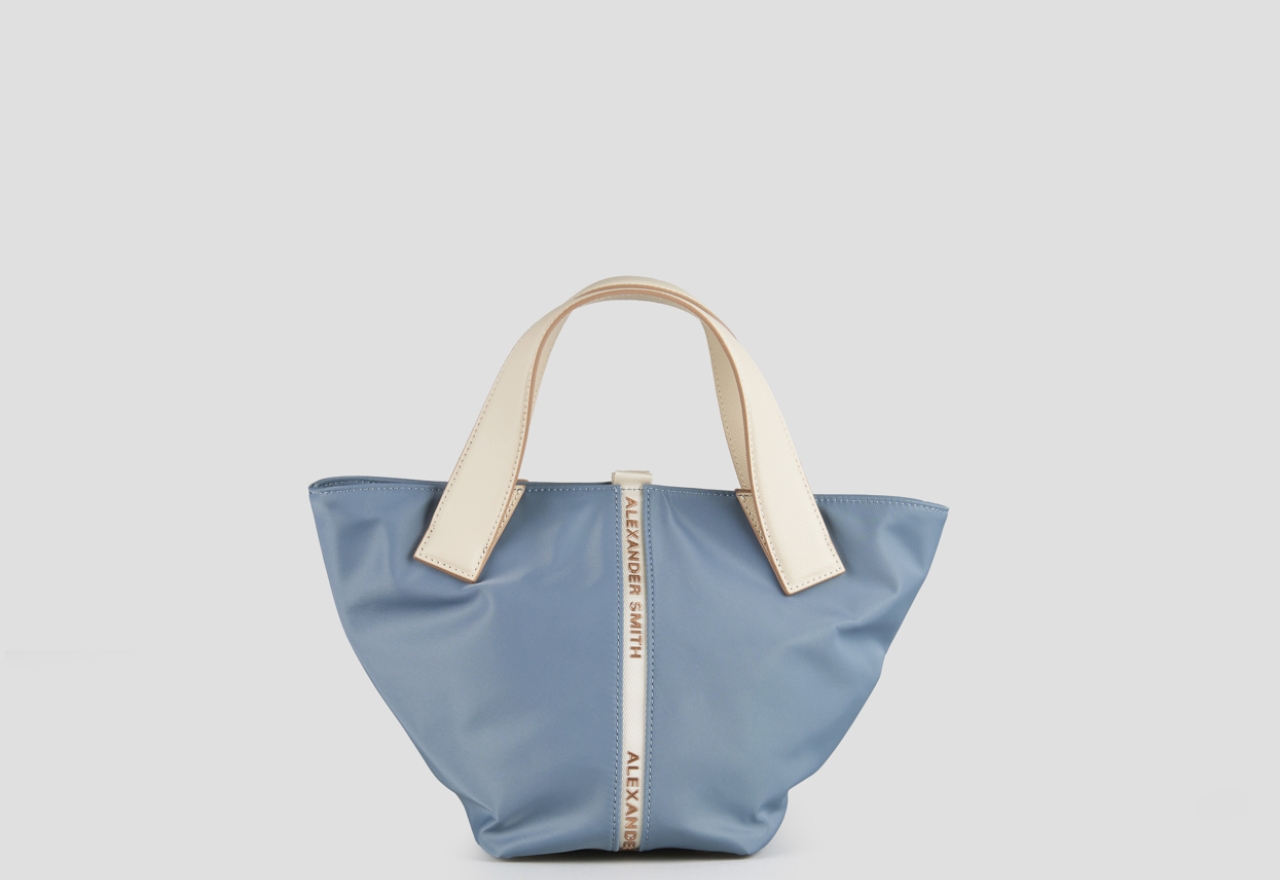 Sneakers Alexander Smith lauren small borsa a mano con tracolla in nylon azzurro - 1