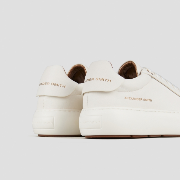 Sneakers Alexander Smith soho donna in pelle liscia bianca - 5