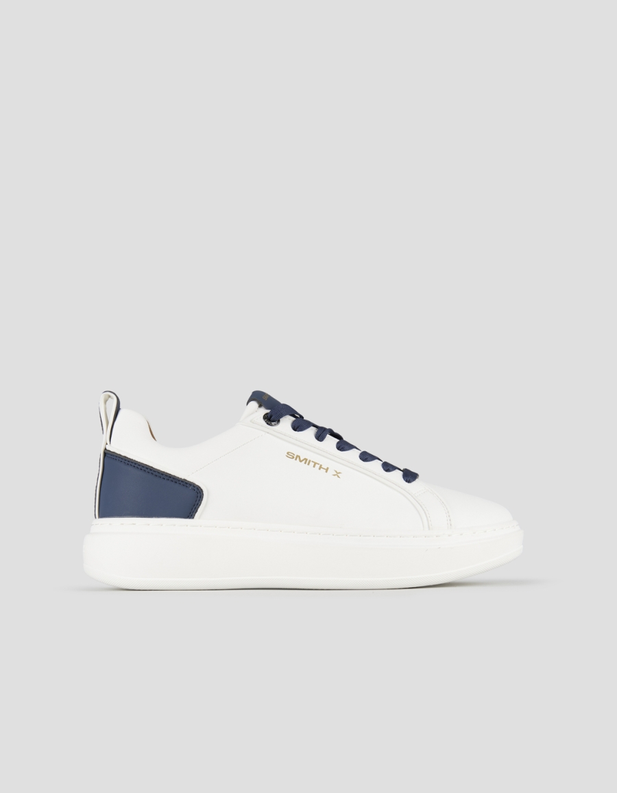 Sneakers Alexander Smith stone uomo in bianco con dettagli blu - 1