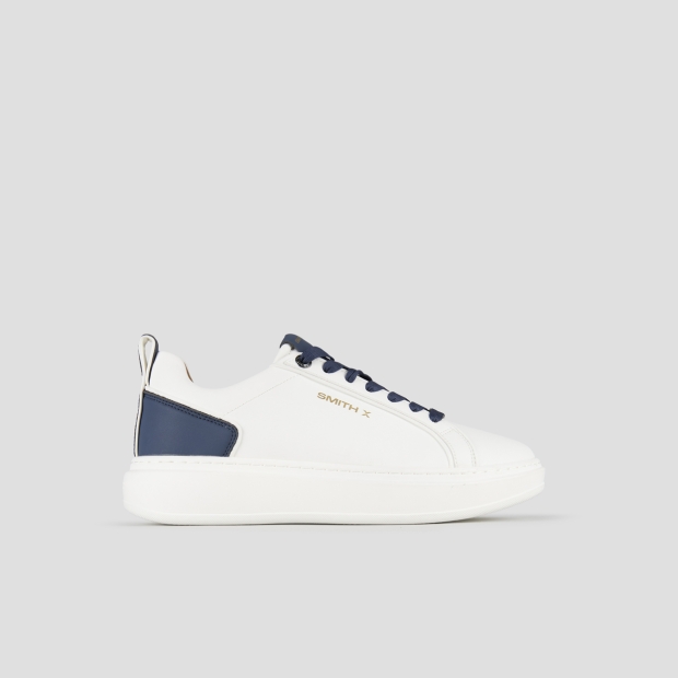 Sneakers Alexander Smith stone uomo in bianco con dettagli blu - 1