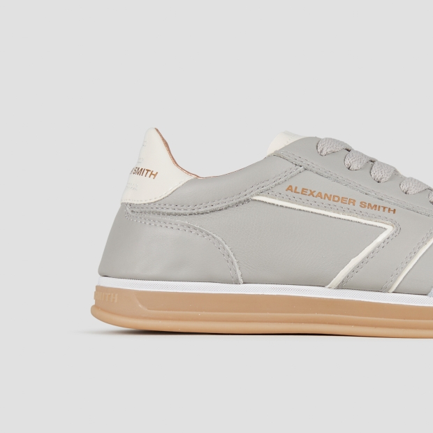 Sneakers Alexander Smith thames donna in pelle azzurro chiaro con dettagli in suede - 3