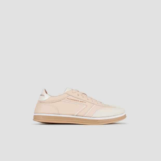 Sneakers Alexander Smith thames donna in pelle rosa chiaro con dettagli in suede - 1