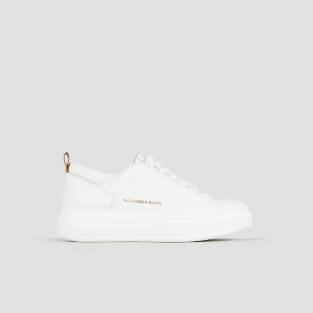 Sneakers Alexander Smith wembley uomo alta frequenza in nappa bianca - 1