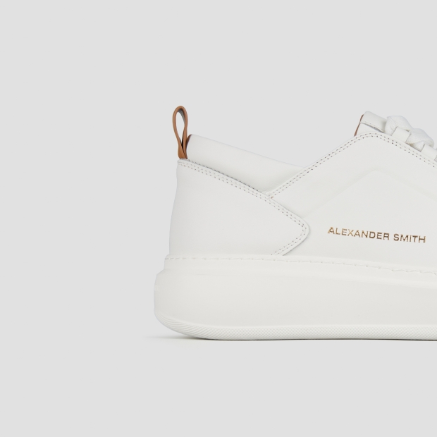 Sneakers Alexander Smith wembley uomo alta frequenza in nappa bianca - 3