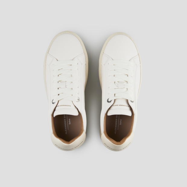 Sneakers Alexander Smith soho uomo in nappa bianca - 7
