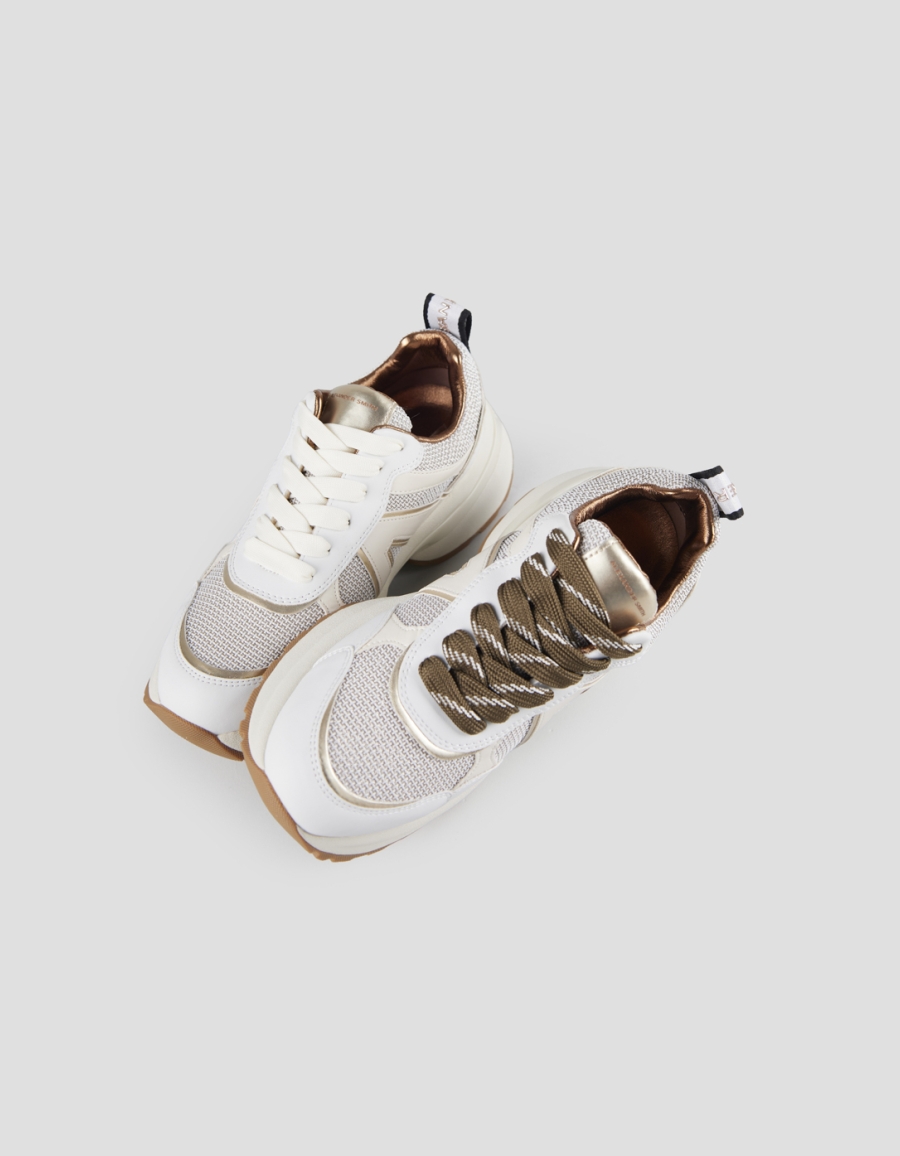 Sneakers Alexander Smith victoria donna in tessuto tecnico con dettagli laminati oro - 2