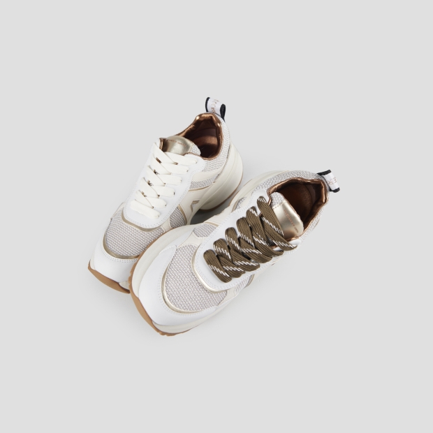 Sneakers Alexander Smith victoria donna in tessuto tecnico con dettagli laminati oro - 2