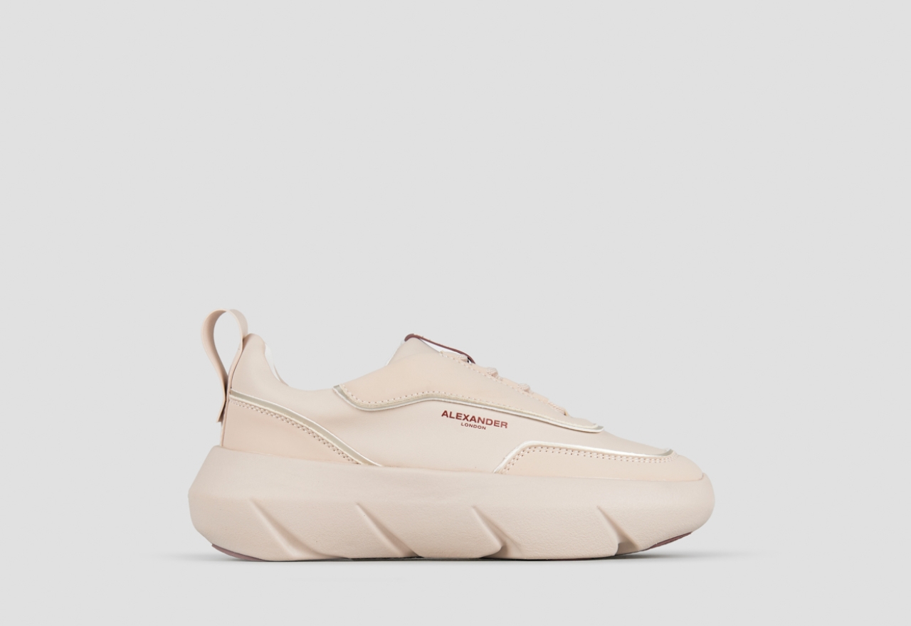 Sneakers Alexander Smith eclipse donna in pelle beige - 1