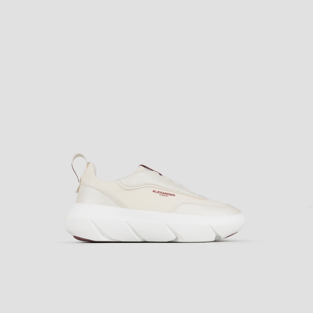 Sneakers Alexander Smith eclipse donna in pelle avorio e tessuto tecnico - 1