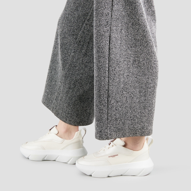 Sneakers Alexander Smith eclipse donna in pelle avorio e tessuto tecnico - 2