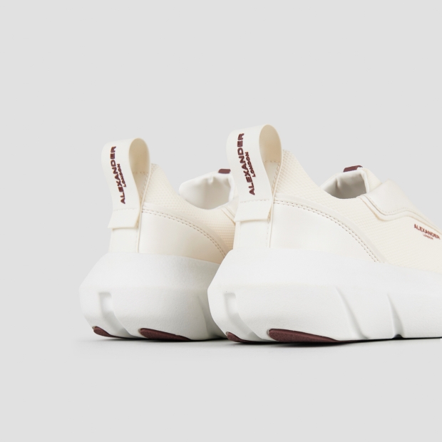 Sneakers Alexander Smith eclipse donna in pelle avorio e tessuto tecnico - 5