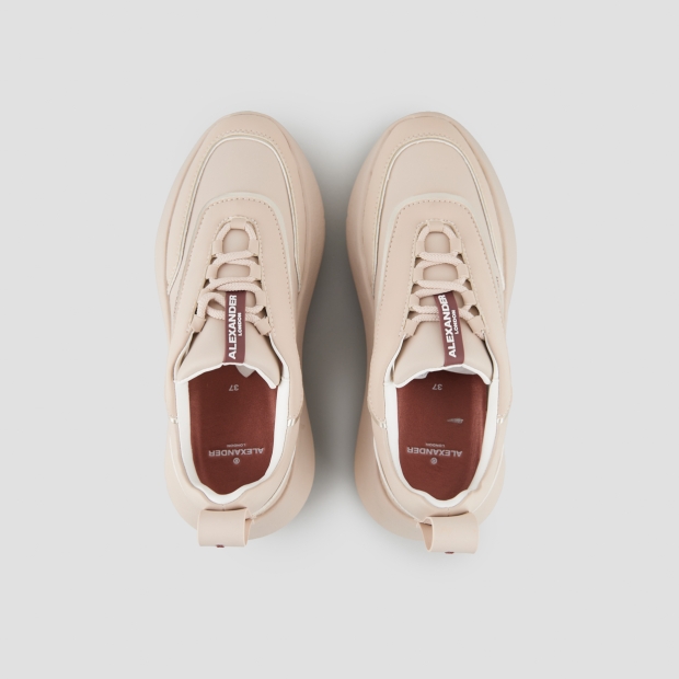 Sneakers Alexander Smith eclipse donna in pelle beige - 6