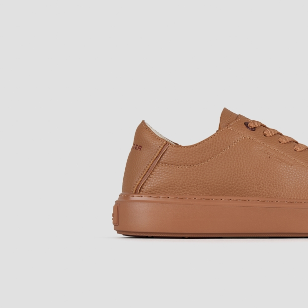 Sneakers Alexander Smith london uomo decostruita in pelle sabbia e suola in tinta - 2