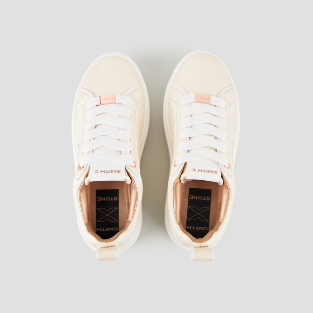 Sneakers Alexander Smith stone donna in crema effetto perlato - 6