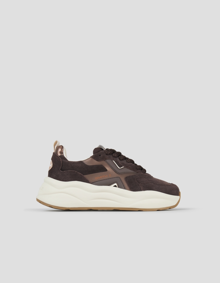 Sneakers Alexander Smith horizon donna in suede marrone scuro - 1