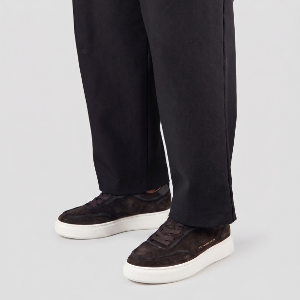 Sneakers Alexander Smith york uomo in camoscio slavato grigio scuro - 2