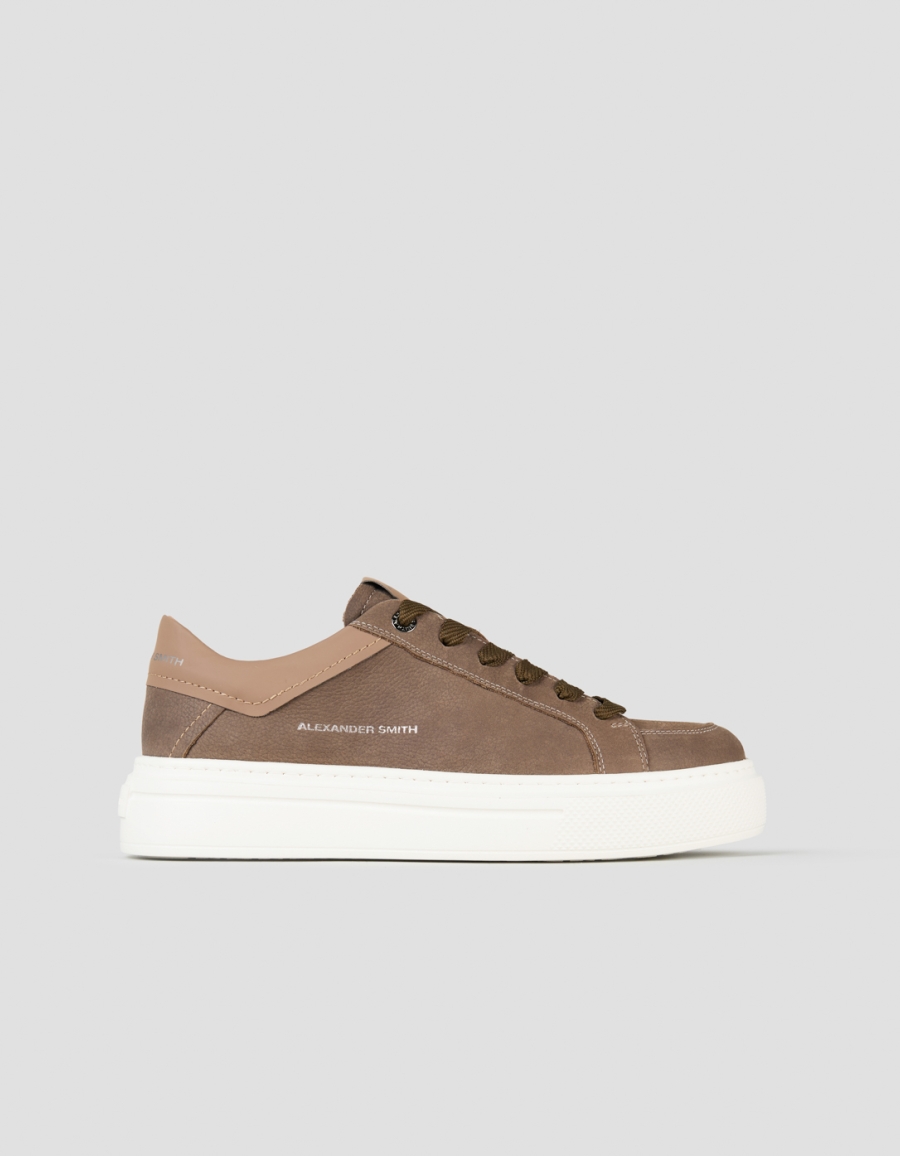 Sneakers Alexander Smith regent uomo in nabuck verde scuro - 1