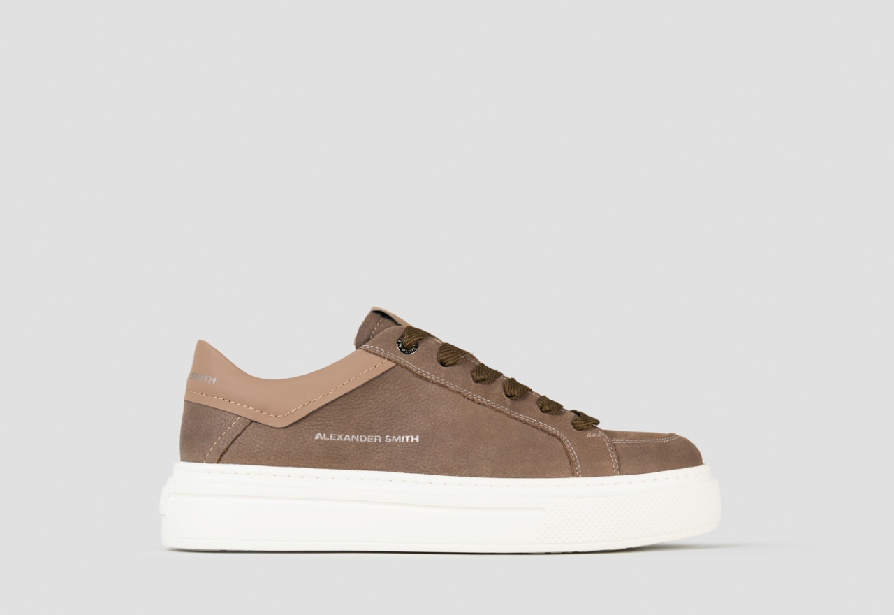 Sneakers Alexander Smith regent uomo in nabuck verde scuro - 1