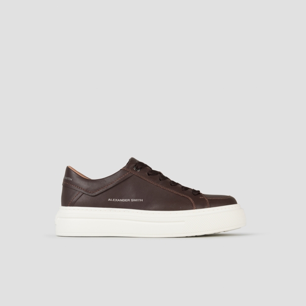 Sneakers Alexander Smith regent uomo in pelle di capra marrone scuro - 1