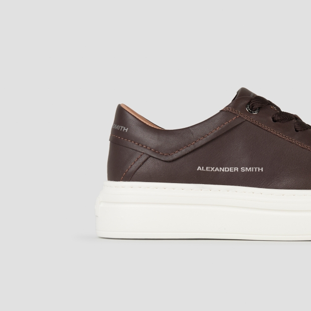 Sneakers Alexander Smith regent uomo in pelle di capra marrone scuro - 3