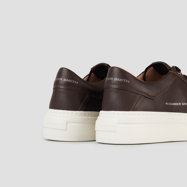 Sneakers Alexander Smith regent uomo in pelle di capra marrone scuro - 5