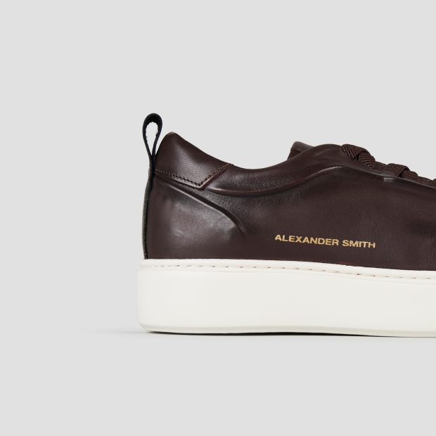 Sneakers Alexander Smith york uomo in pelle spazzolata marrone - 2