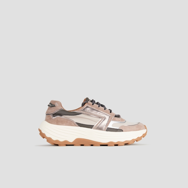 Sneakers Alexander Smith windsor donna in camoscio e rip-stop beige - 1