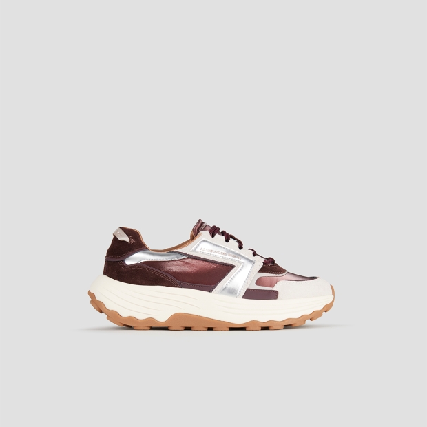 Sneakers Alexander Smith windsor donna in pelle e nylon bordeaux - 1
