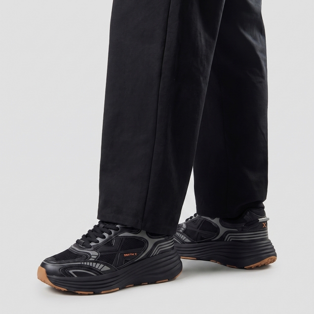 Sneakers Alexander Smith storm donna in nero con suola nera - 2