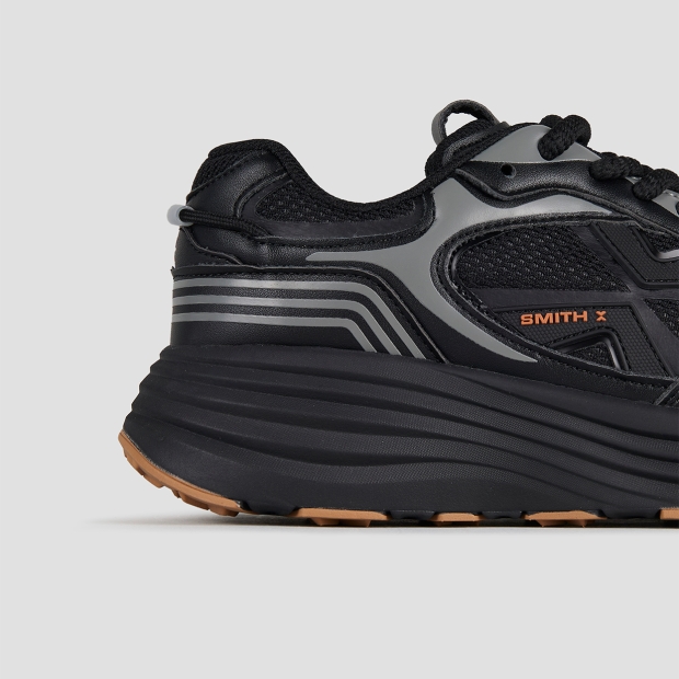 Sneakers Alexander Smith storm donna in nero con suola nera - 3